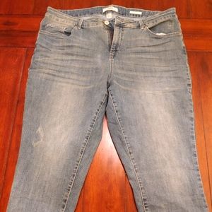 Vintage American Cropped Jeans with Cuff